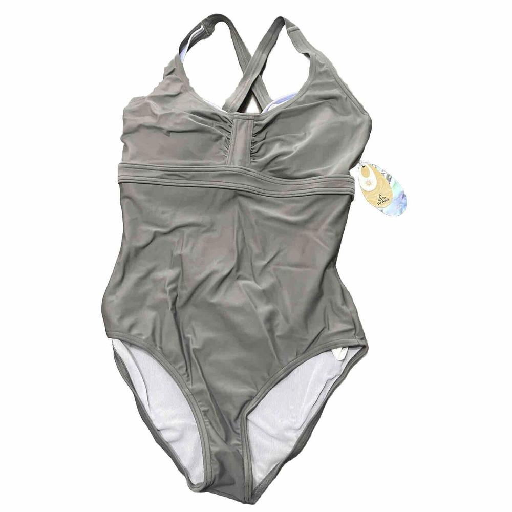 NWT Prana Aelyn D-Cup One-Piece Swimsuit Women's size 34D  Moonrock